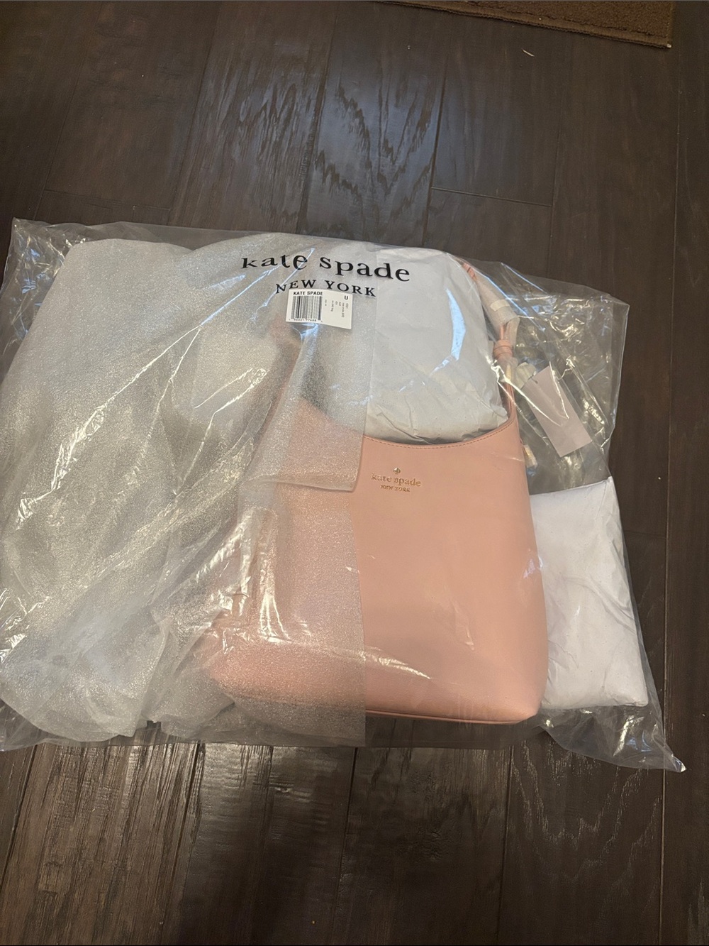 kate spade Blush Pink Floral-Handle Small Shoulder Bag NWT - Picture 8 of 8